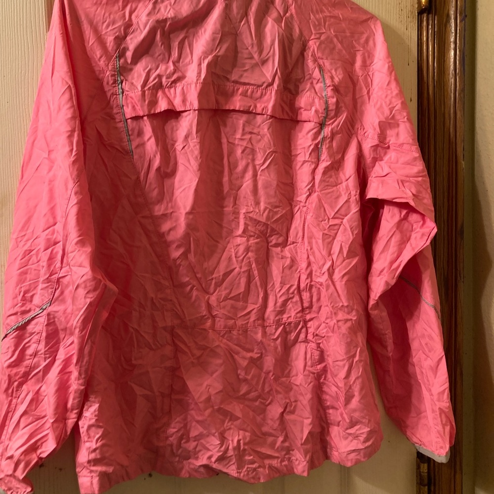 Bright pink windbreaker
